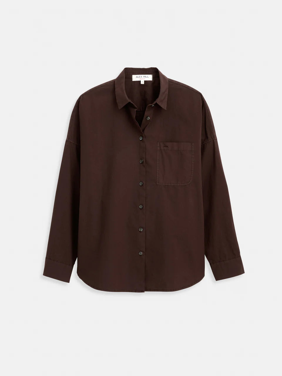 Alex Mill – Jo Cotton Poplin Shirt in Dark Chocolate