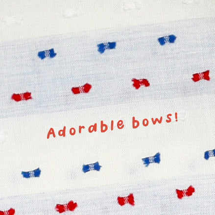 Willow Ship – Primary Color Cocktail Napkins in Bows Adorable