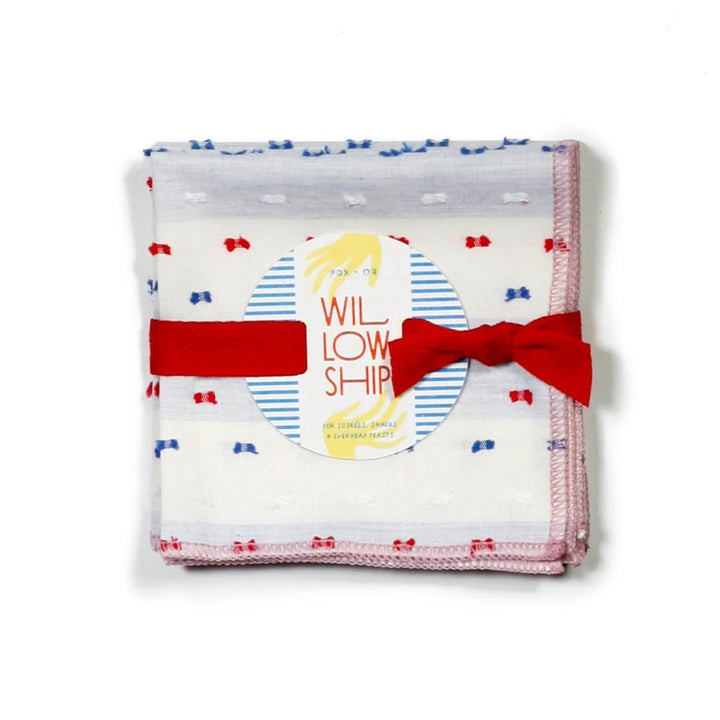 Willow Ship – Primary Color Cocktail Napkins in Bows Adorable