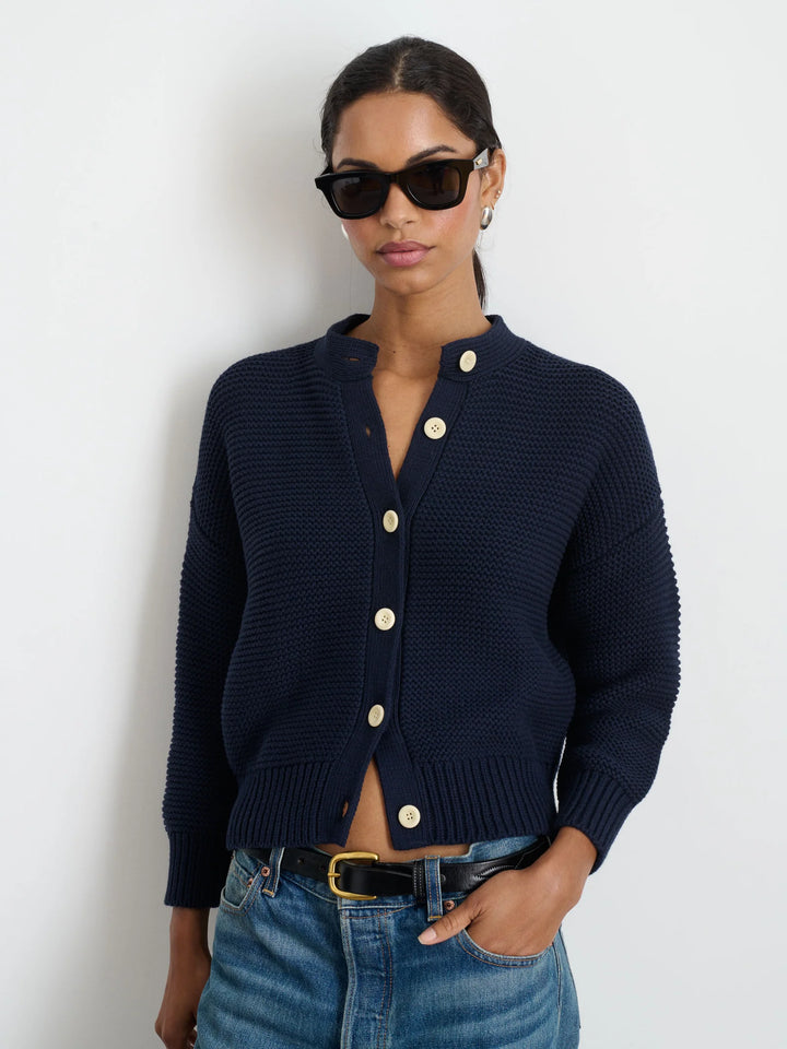 Alex Mill – Nico Chunky Cardigan in Dark Navy