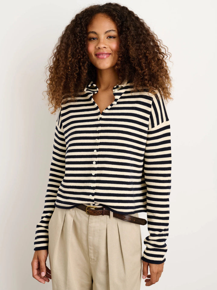 Alex Mill – Taylor Cotton Cashmere Cardigan in Stripe