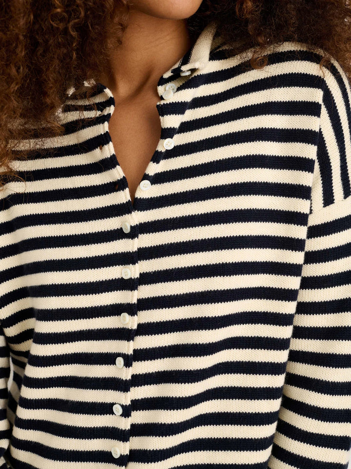 Alex Mill – Taylor Cotton Cashmere Cardigan in Stripe