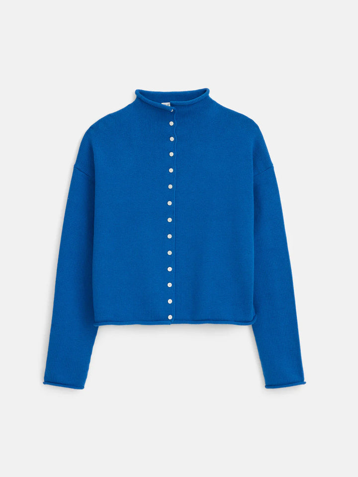 Alex Mill – Taylor Cotton Cashmere Cardigan in Cosmic Blue