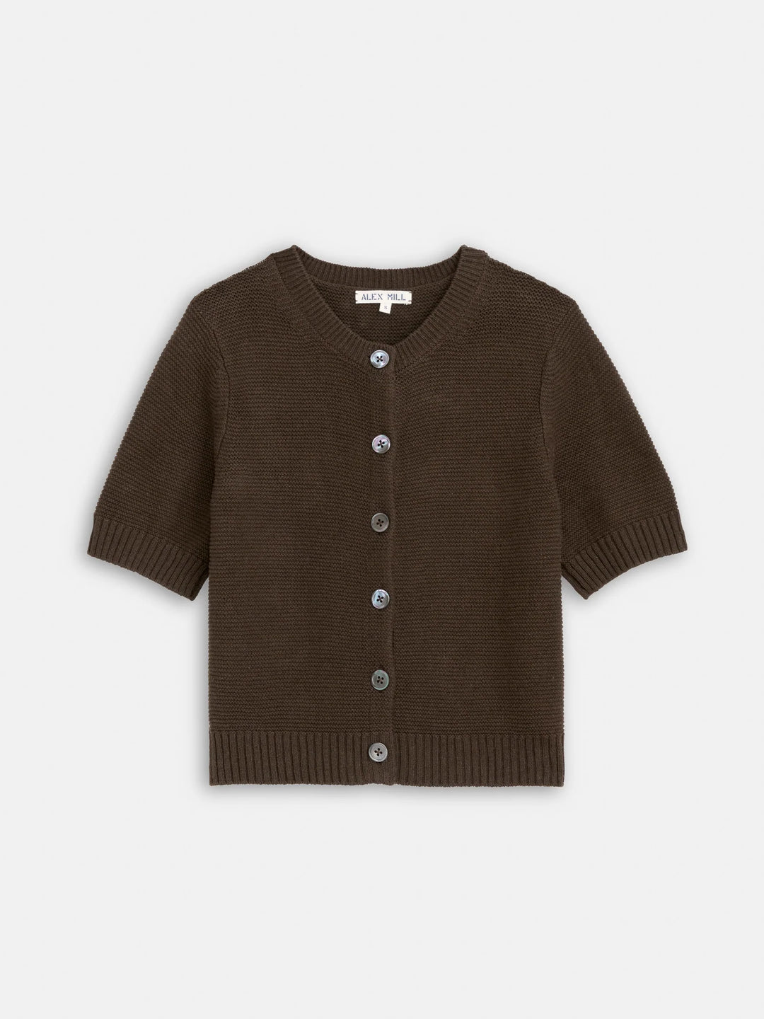 Alex Mill – Elle Linen Cotton Cardigan in Roasted Bean