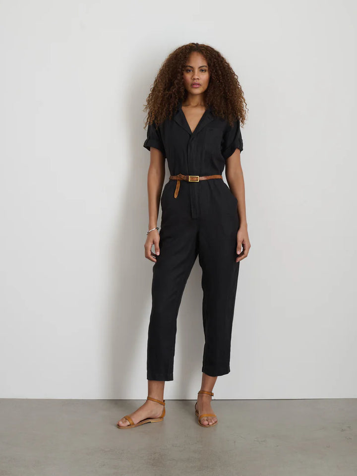 Alex Mill – Standard Short Sleeve Jumpsuit in Black