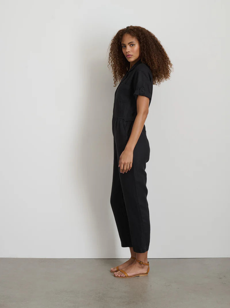 Alex Mill – Standard Short Sleeve Jumpsuit in Black