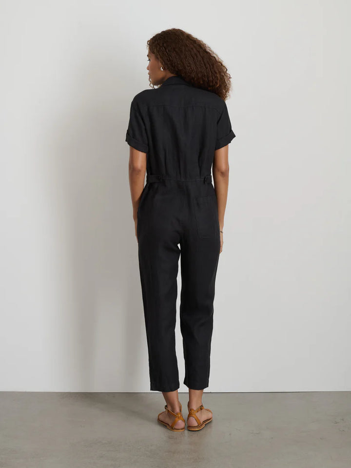 Alex Mill – Standard Short Sleeve Jumpsuit in Black