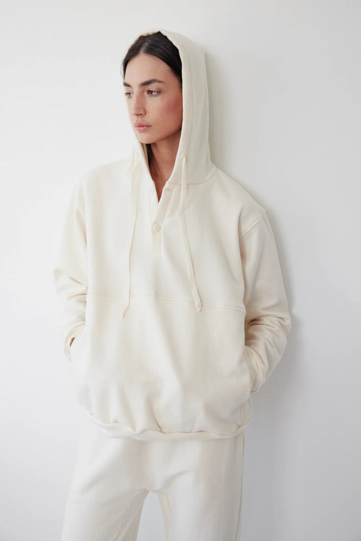 Wol Hide – Popover Hoodie in Natural