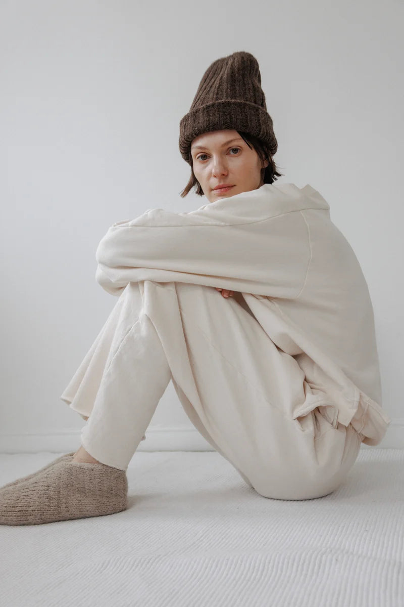 Wol Hide - Rib Hat in Cocoa