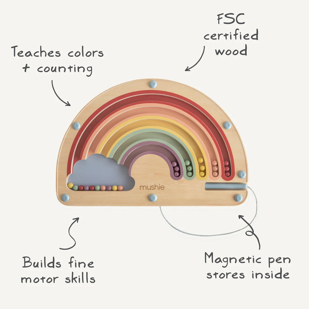 Mushie - Wooden Magnetic Rainbow Maze