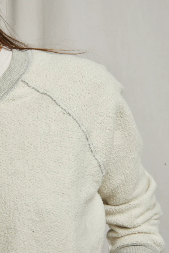 Perfect White Tee - Ziggy Inside Out Sweatshirt in Heather Grey