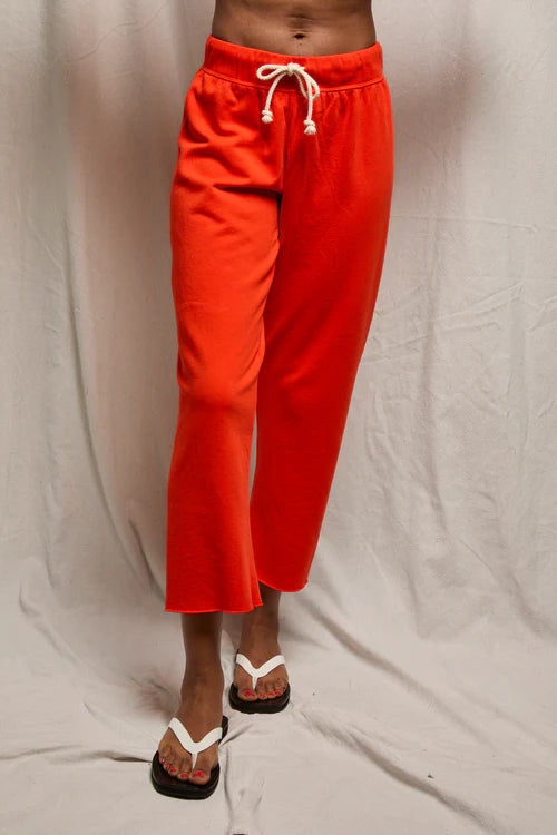 Perfect White Tee - Jamaica Beach Fleece Capri Sweatpant