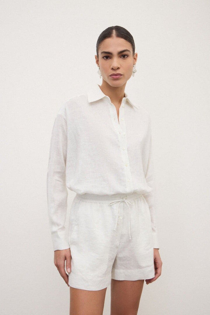 Ottod'Ame - Oversized Linen Lurex Shirt