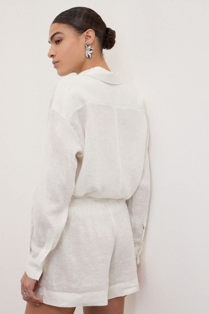 Ottod'Ame - Oversized Linen Lurex Shirt