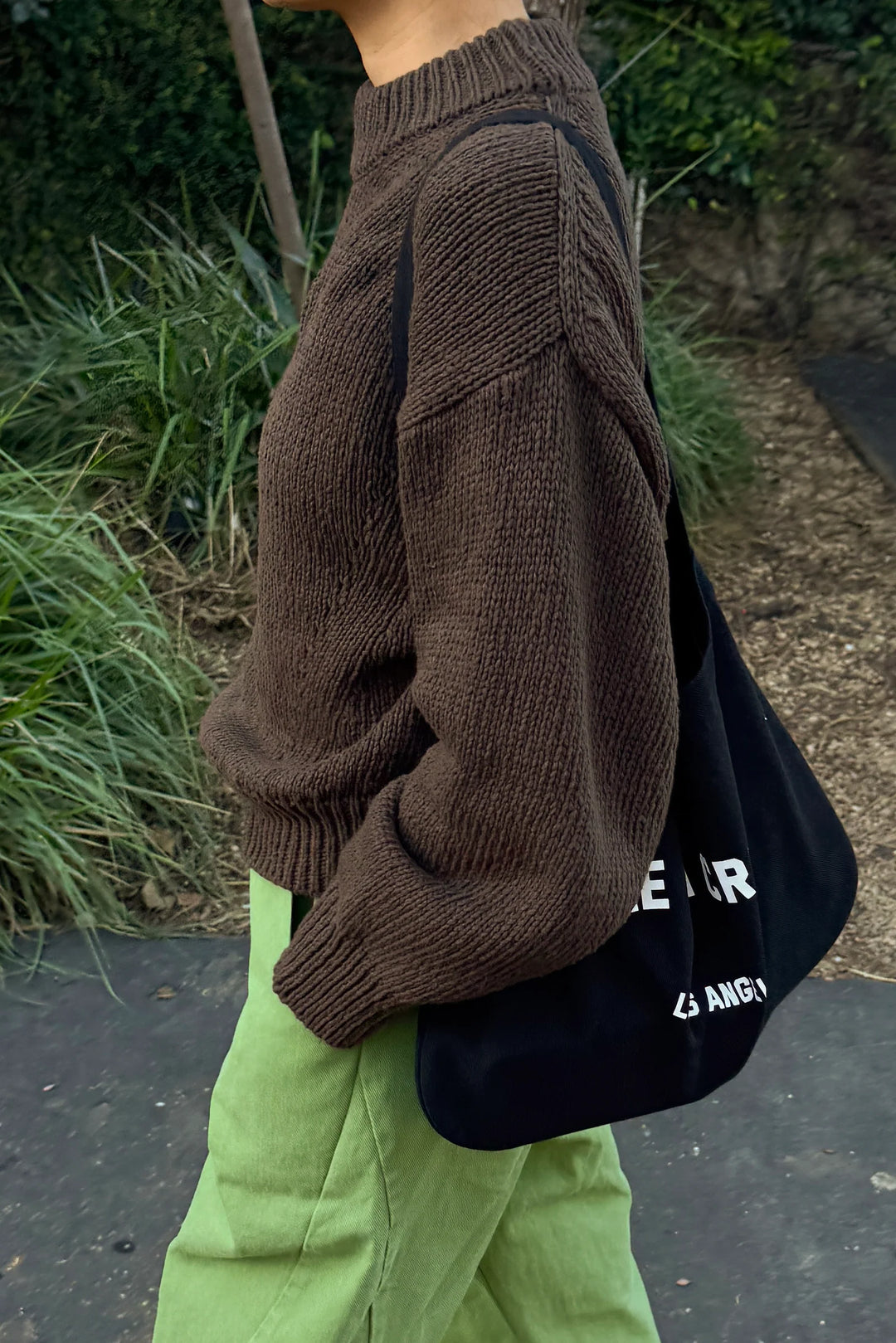 Le Bon Shoppe - Zoe Cotton Sweater in Brown