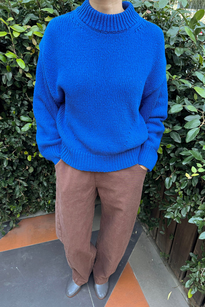 Le Bon Shoppe - Zoe Cotton Sweater in Cobalt