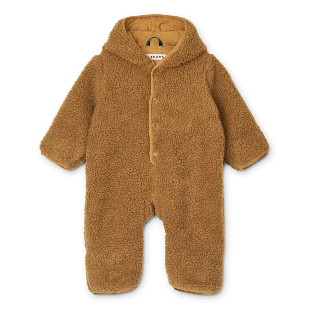 Liewood – Fraser Baby Pile Jumpsuit in Golden