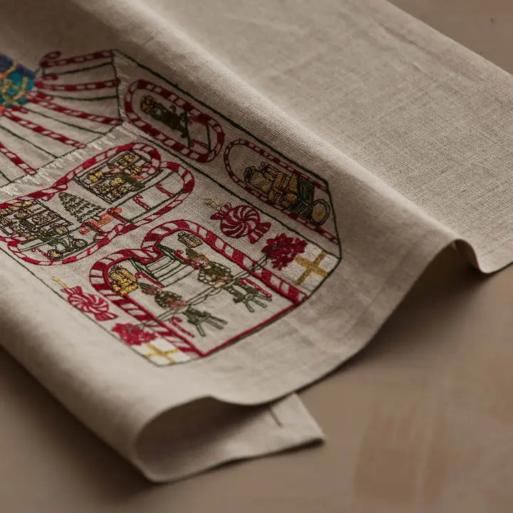 Coral & Tusk – Toy Workshop Tea Towel