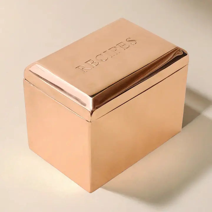 Copper Recipe Box