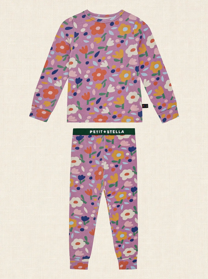 Petit Stella - Flower Garden Pima Blend Pajama Set
