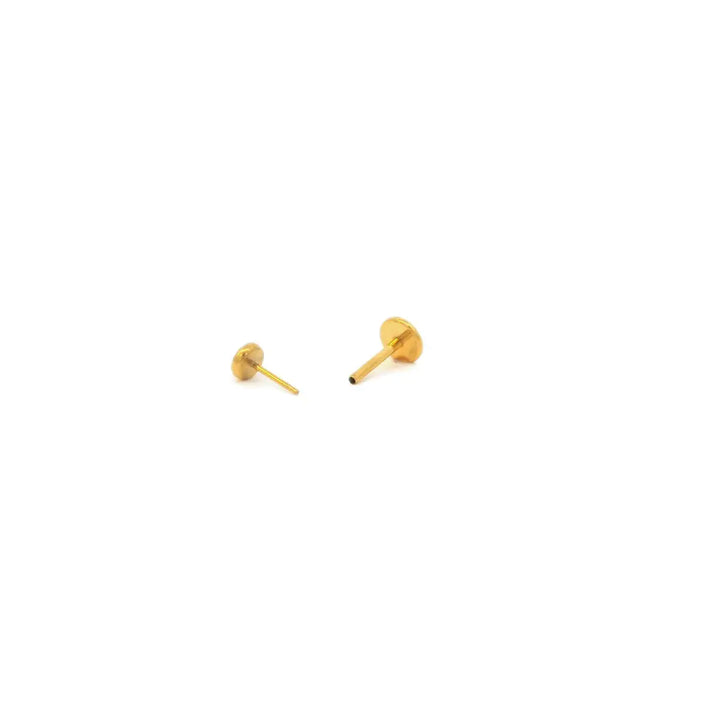 Kris Nations – Classic Bezel Crystal Single Flat Back Stud Earring