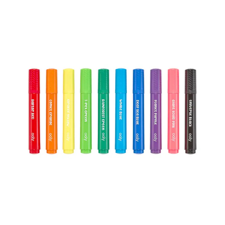 Ooly – Big Bright Brush Markers Set of 10