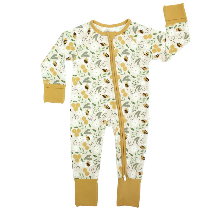 Emerson and Friends -Happy Honey Bees Bamboo Convertible Footie