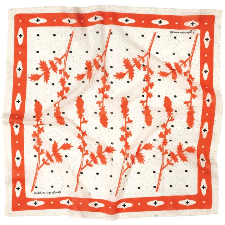 Jenni Earle - 'Kickin Up Dust' Cotton Voile Bandana in Cream
