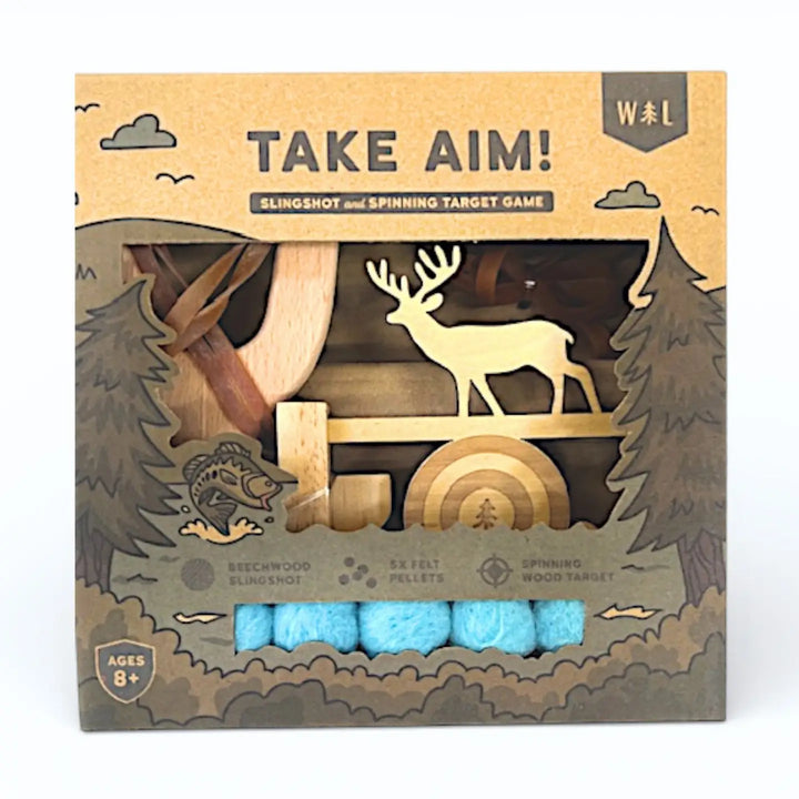 Wild Life Outdoor Adventures – Take Aim Slingshot and Spinning Target
