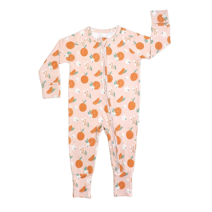 Emerson And Friends – Bamboo Convertible Sleeper in Freshly Squeezed Oranges
