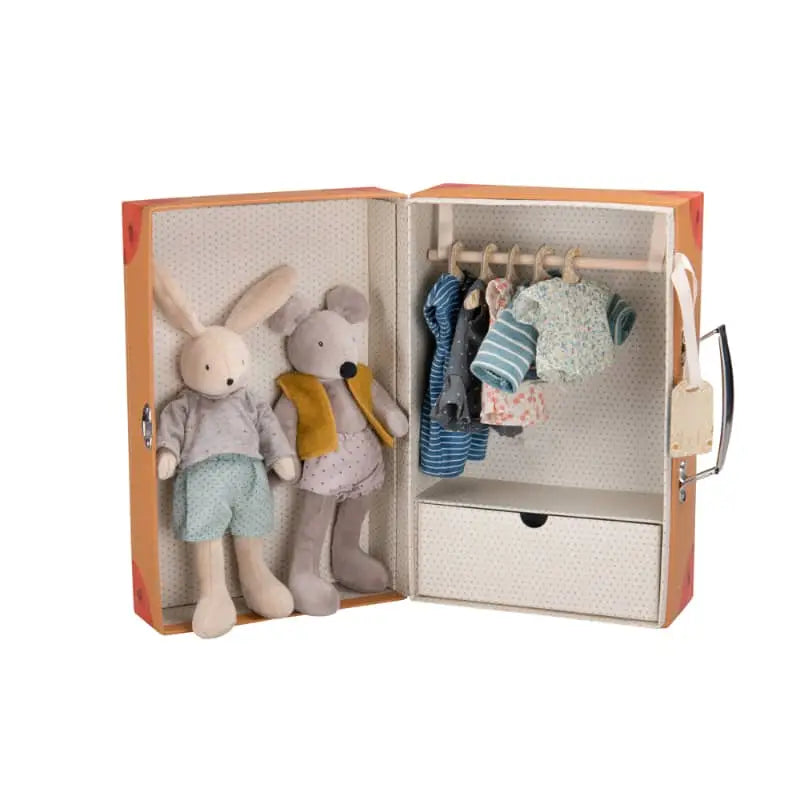 Moulin Roty – Rabbit and Mouse Wardrobe Suitcase