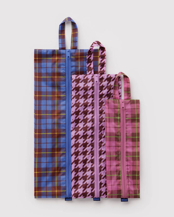 Baggu – 3D Zip Set in Check Mix