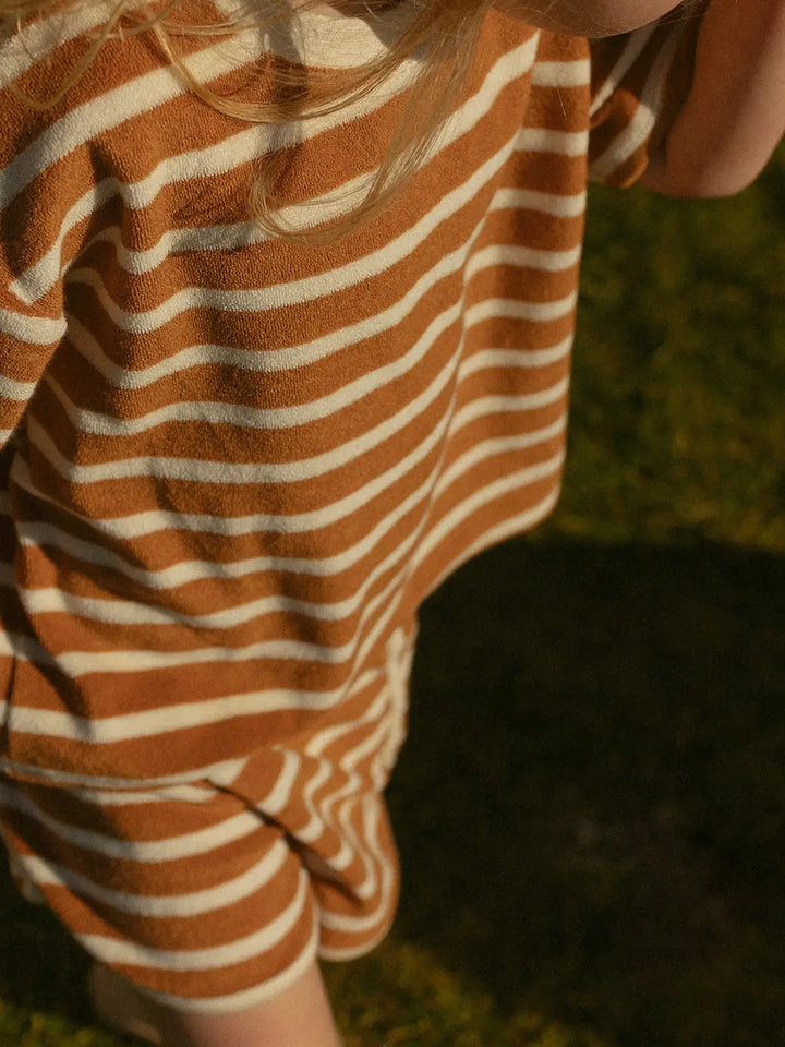 Winnie + Crew - Sterling Set in Apple Cinnamon Stripe