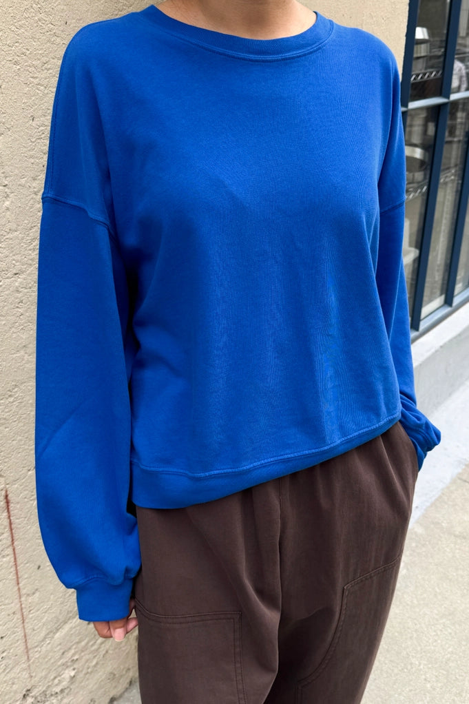 Le Bon Shoppe - Cali Jersey Sweatshirt in Cobalt