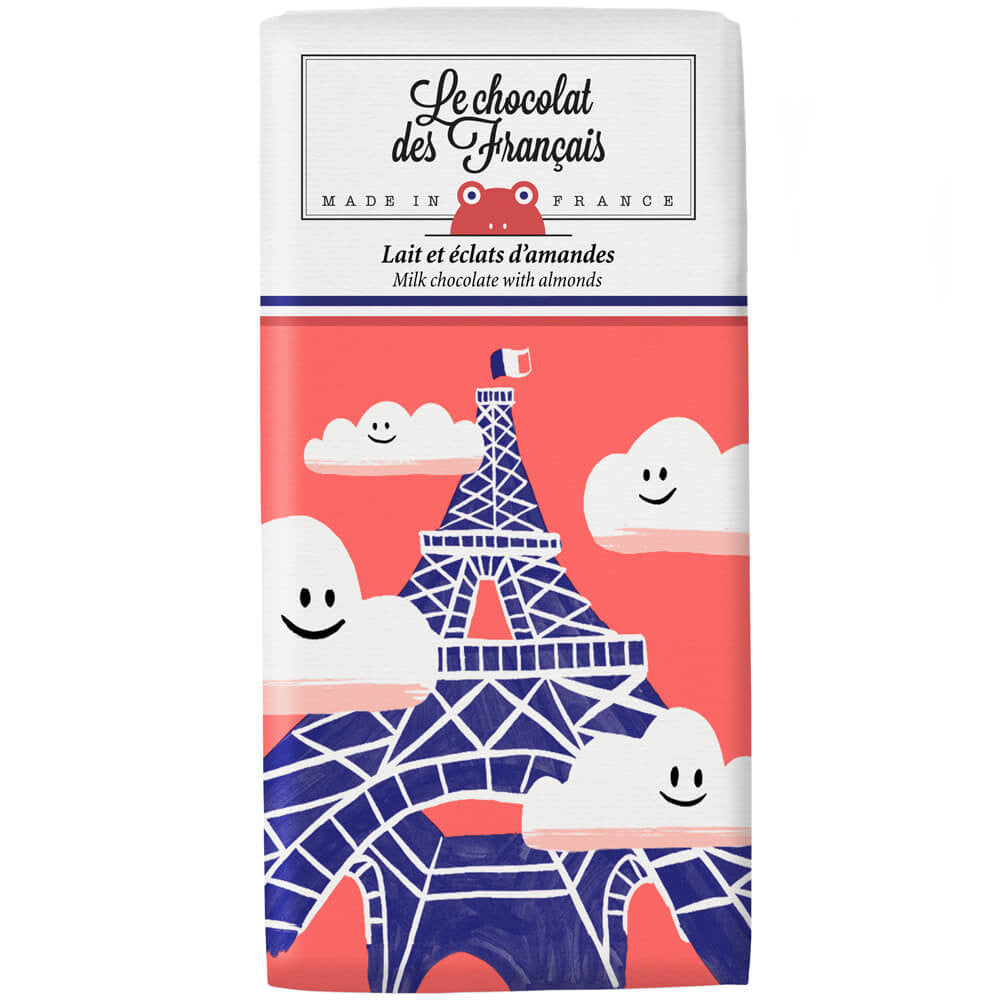Le Chocolat des Francais – Milk Chocolate & Almond Flakes