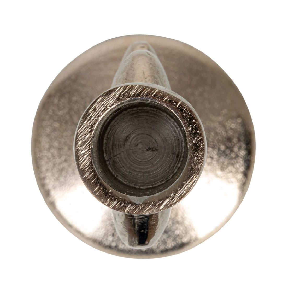 Cast Aluminum Stacked Taper Holder in Nickel Finish