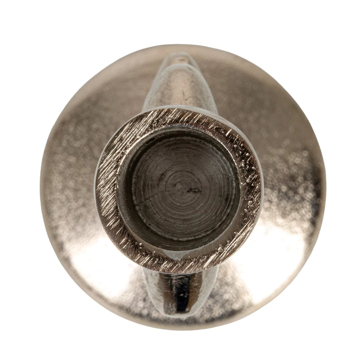Cast Aluminum Stacked Taper Holder in Nickel Finish