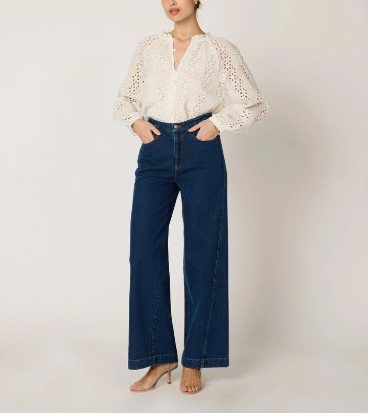 Cleobella – Alicia Blouse in Ivory