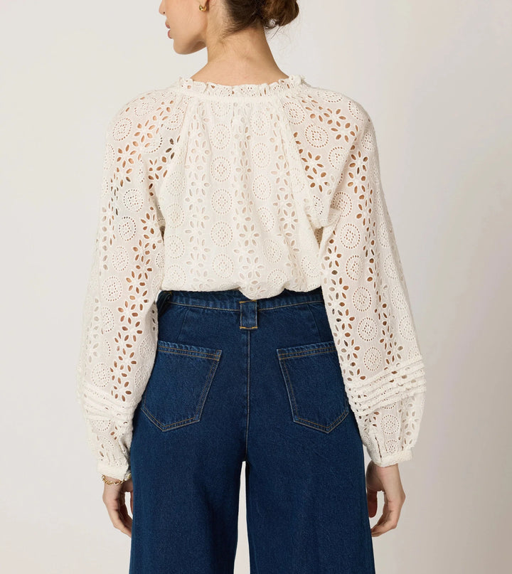 Cleobella – Alicia Blouse in Ivory
