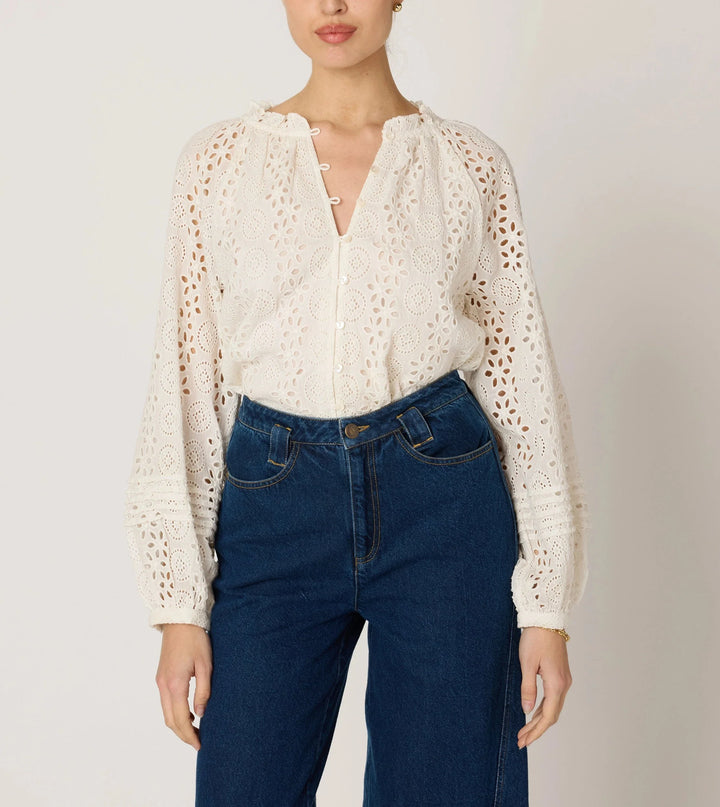 Cleobella – Alicia Blouse in Ivory