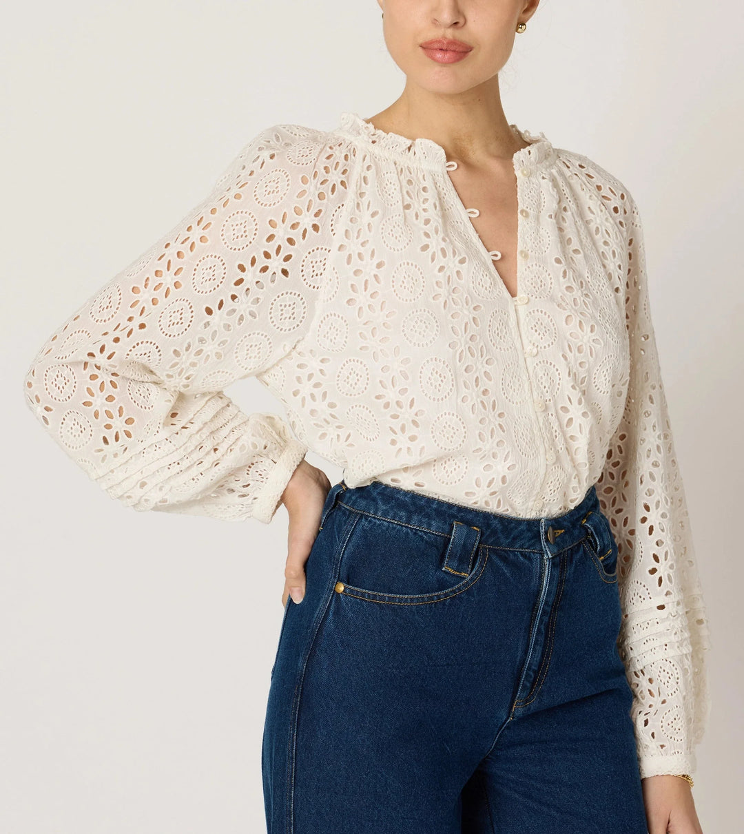 Cleobella – Alicia Blouse in Ivory