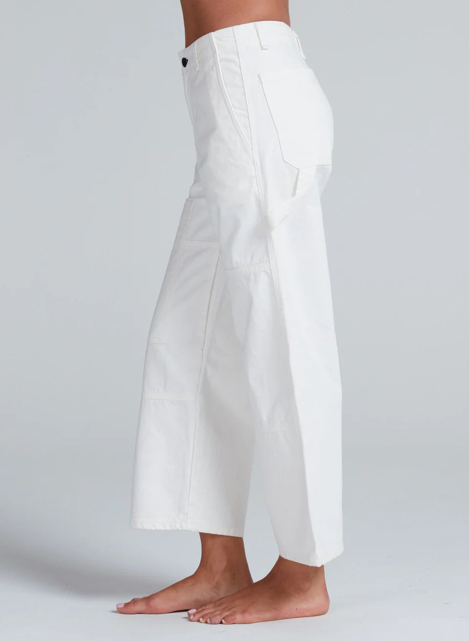 ASKK NY – Cropped Carpenter Pant in Ivory