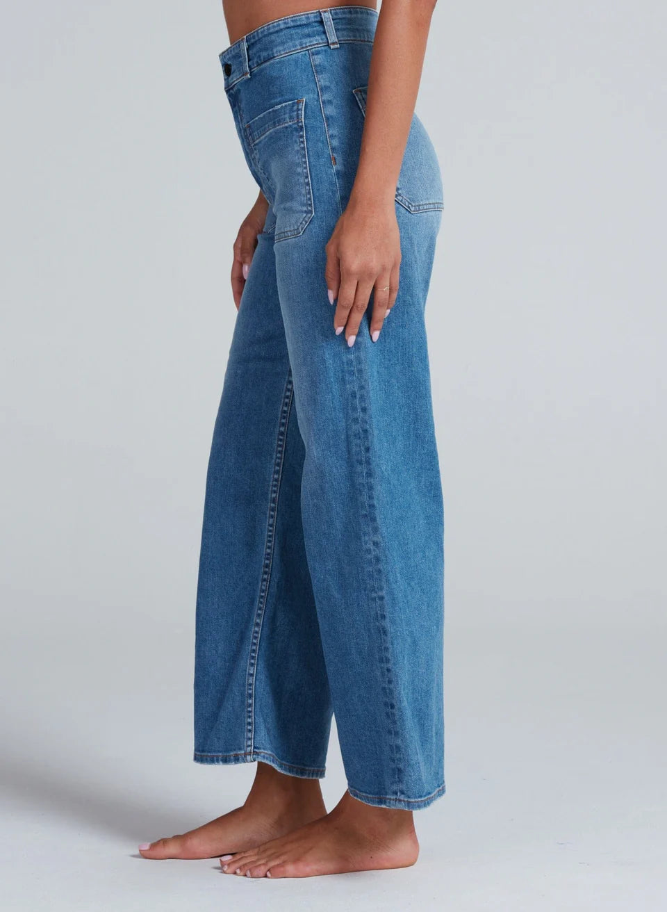 ASKK NY - Cropped Sailor Jean in Starboard