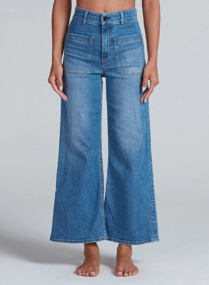 ASKK NY - Cropped Sailor Jean in Starboard