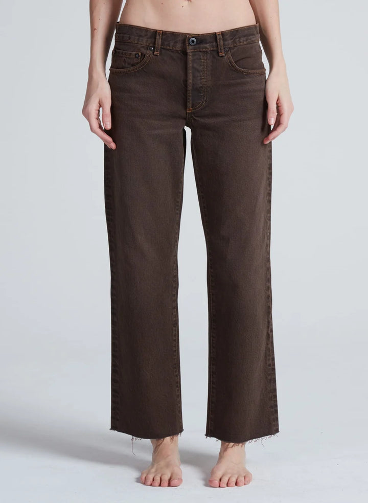 ASKK NY – Low Rise Straight in Distressed Brown