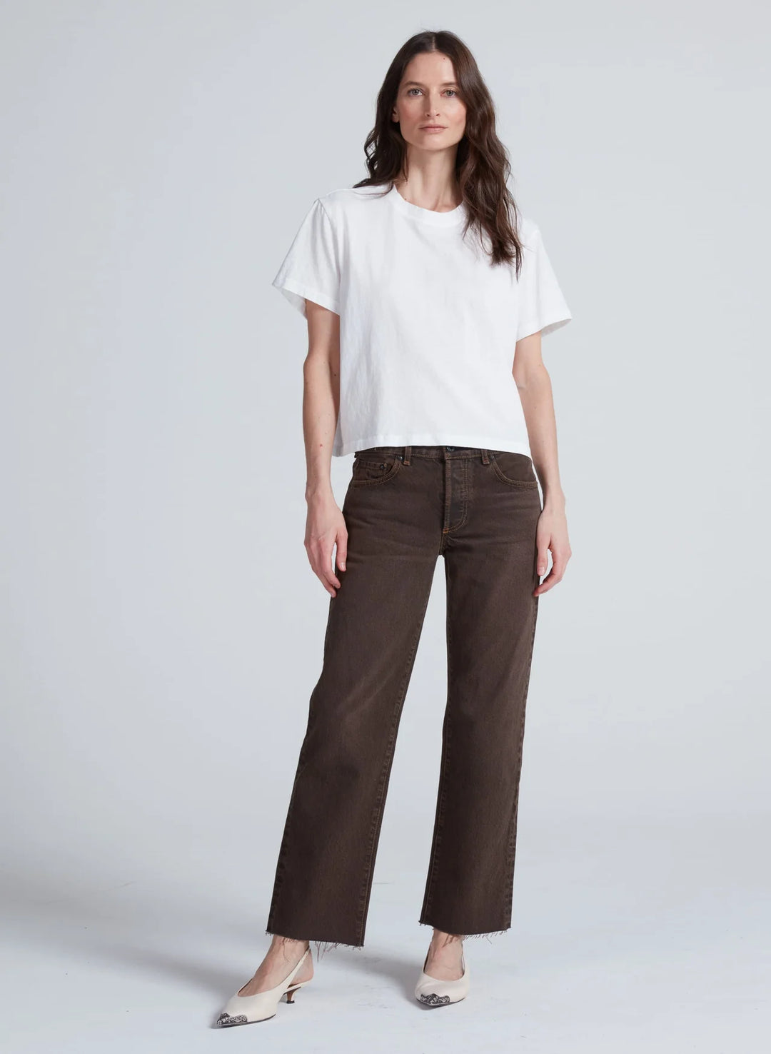 ASKK NY – Low Rise Straight in Distressed Brown