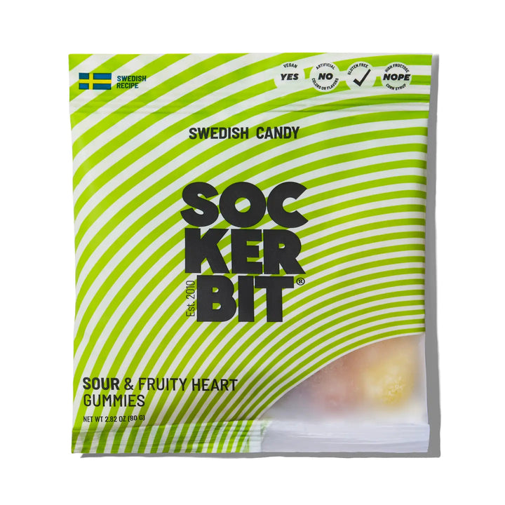 Sockerbit – Sour Fruity Heart Gummy Mix 2.8 oz