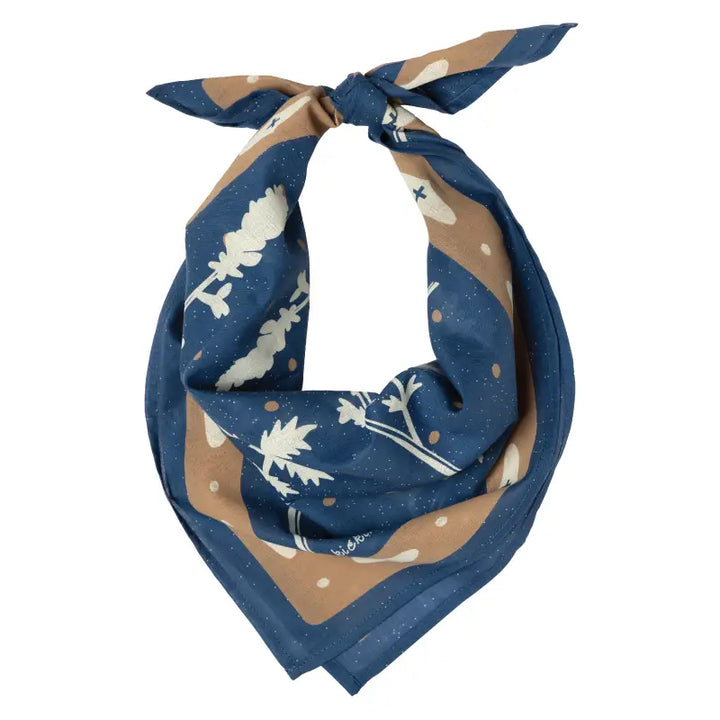 Jenni Earle - 'Kickin Up Dust' Cotton Voile Bandana in Deep Navy