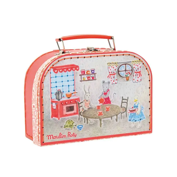 Moulin Roty – Red Tea Set Suitcase