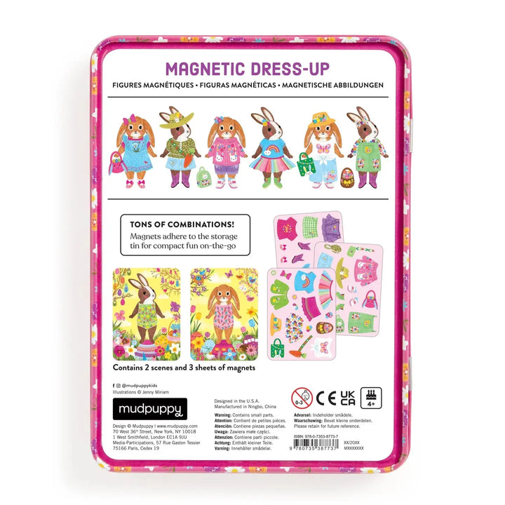 Garden Bunnies Magnetic Dress Up Set